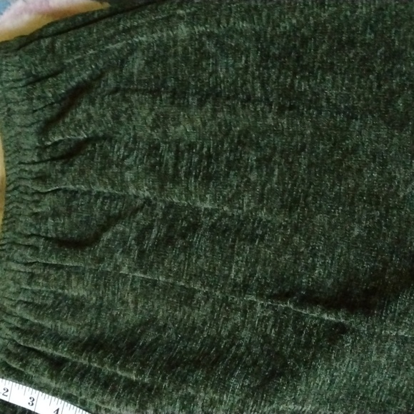 INDIGO MOON MAXI BOHO FRINGE ON BOTTOM NWOT GREEN SKIRT - Picture 8 of 10